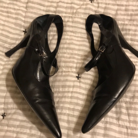 Nine west astericko black leather size 7.5 - Picture 3 of 6